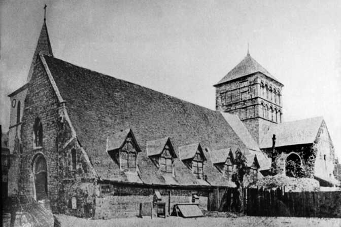 Ancient Church of Saint-Saëns, demolished in 1896