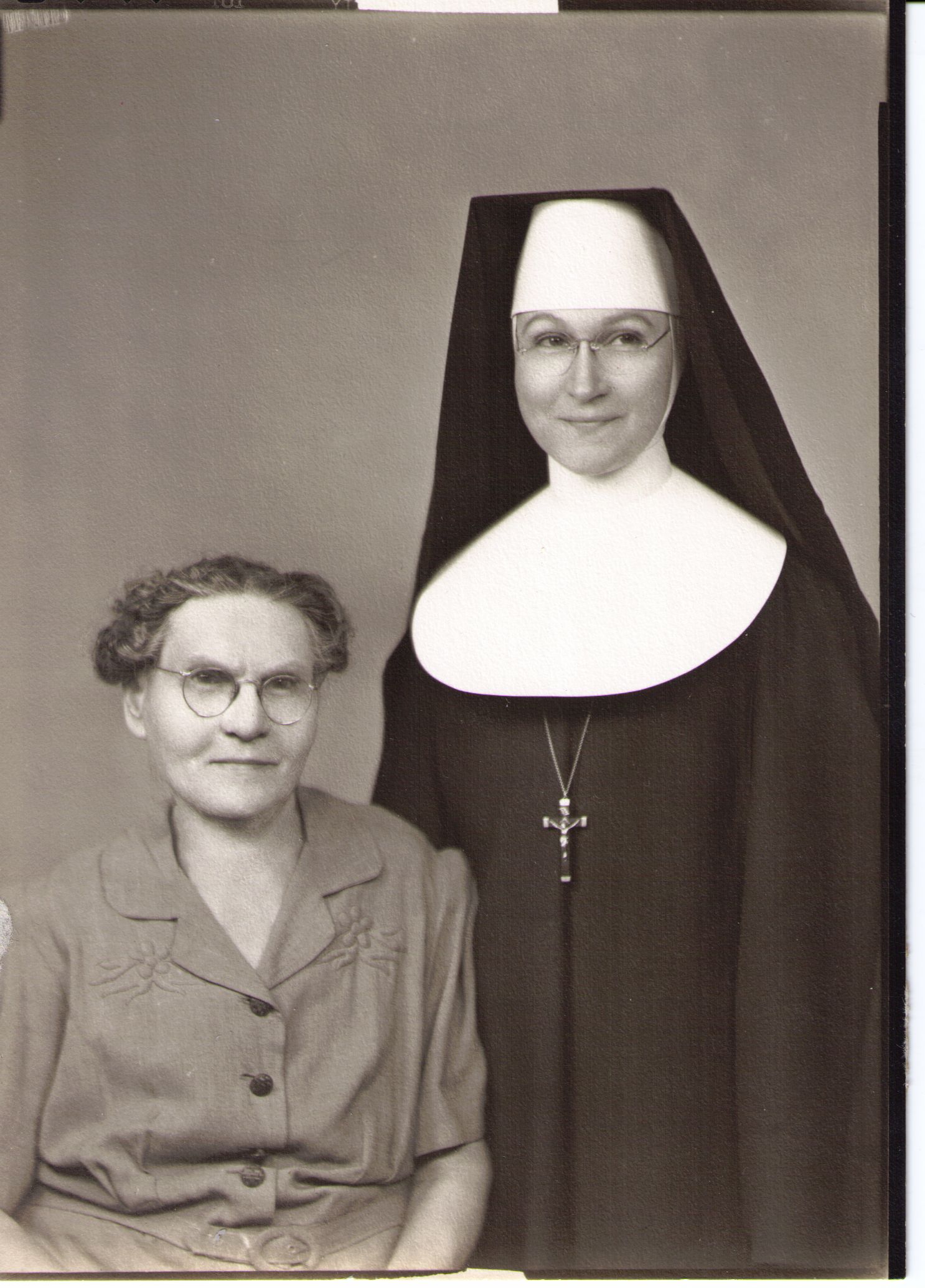 Sophia Kurlandski and Sister Regina