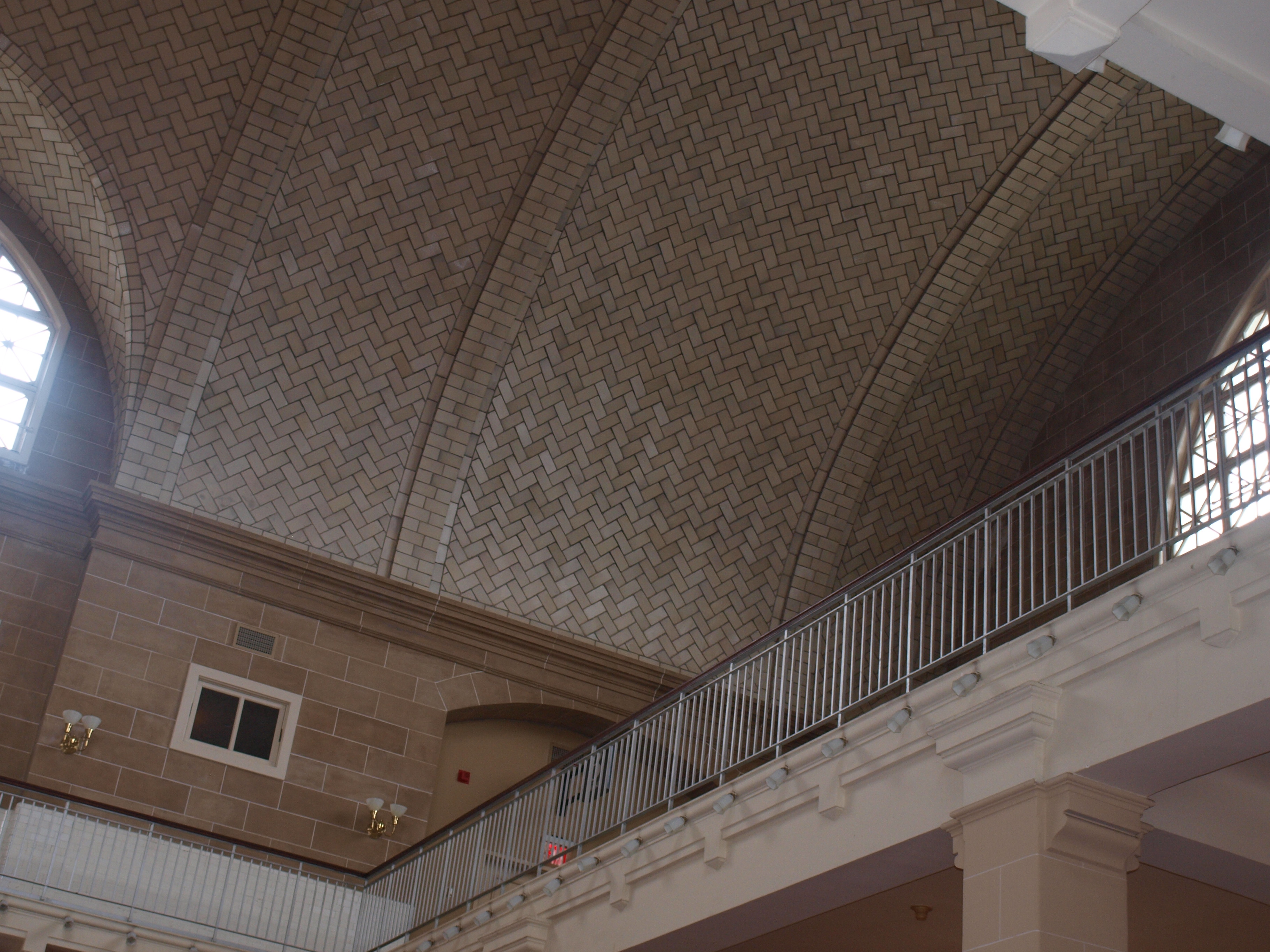 Ceiling of Ellis Island main lobby