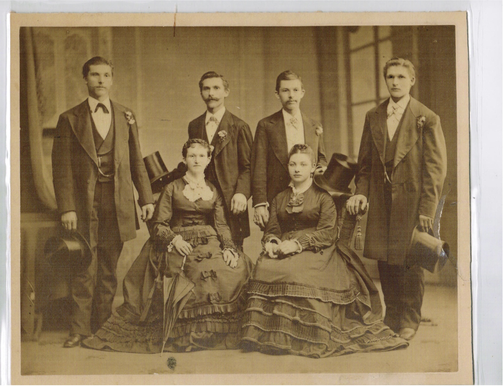 Six unknown people