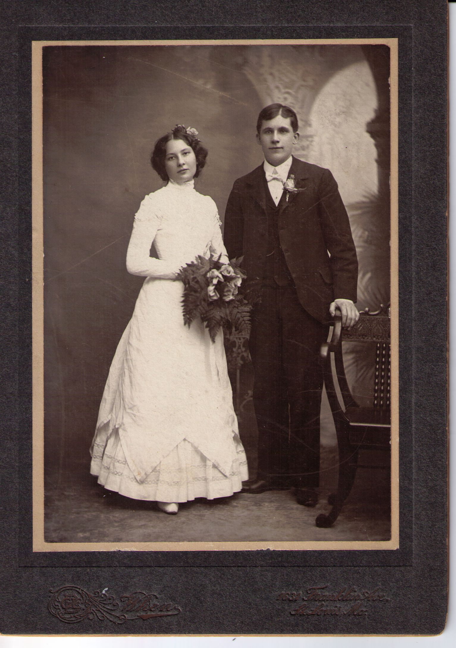 Possibly Casimir Nawrocki and a woman named Pelagia Bujewska